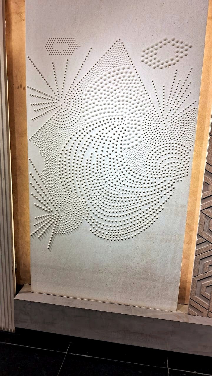 Aura Constellation Panel - Sandstone Composite · CNC Perforated